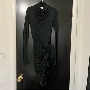 Helmut Lang Gathered Fabric Dress (size XS)